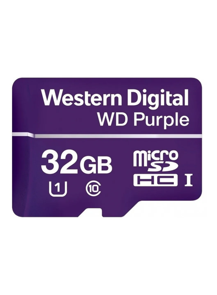 MEMORIA MICROSD WD PURPLE 32GB SURVEILLANCE C10