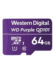 MEMORIA MICROSD WD PURPLE 64GB SURVEILLANCE C10