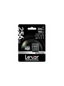 MEMORIA MICROSDXC LEXAR PRO 256GB SILVER PLUS