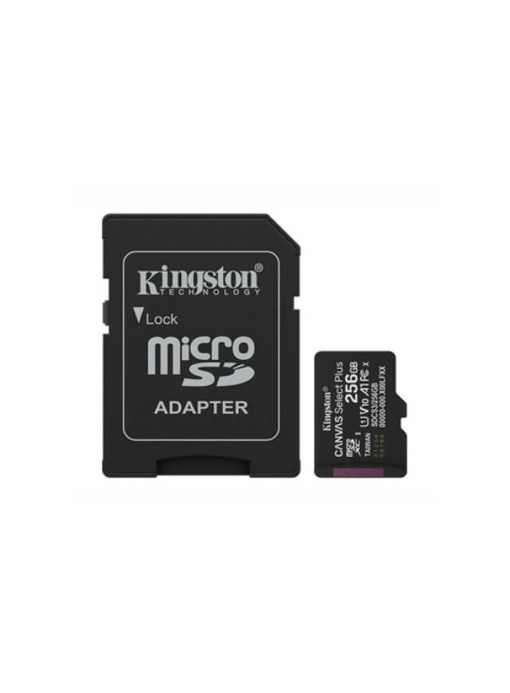 MEMORIA MICROSD KINGSTON SELECT PLUS 256GB CLASE10