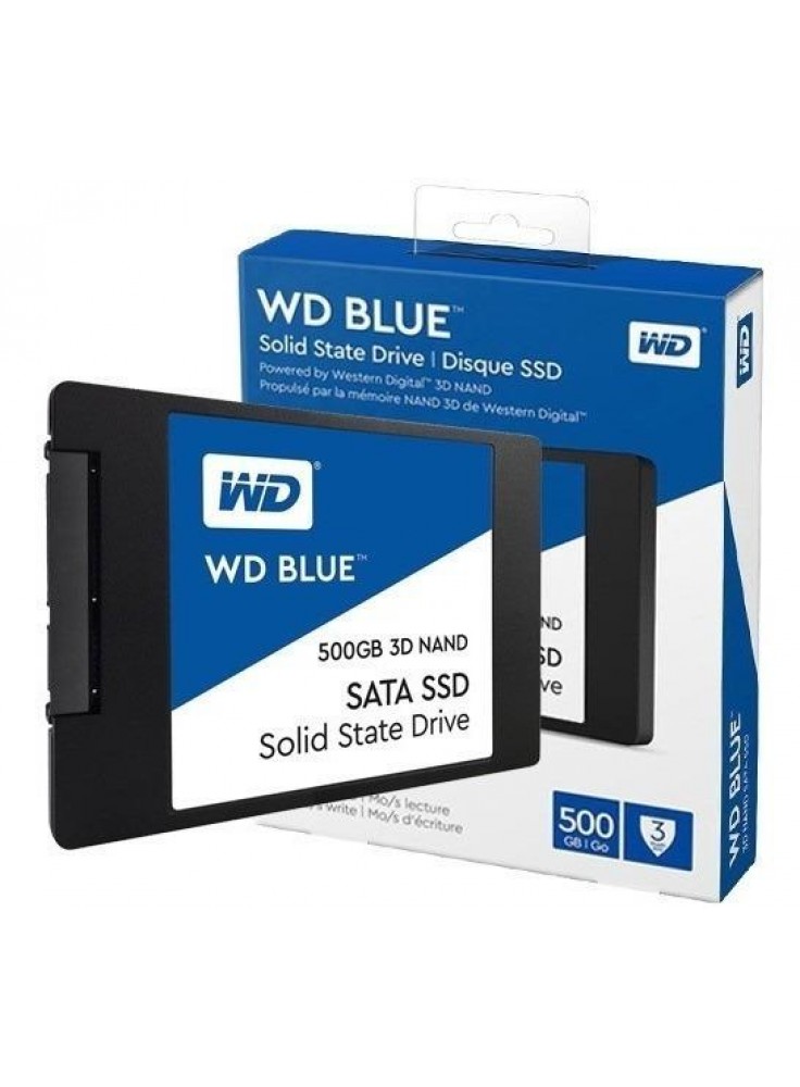 silueta arrastrar explotar DISCO WD BLUE 500GB 3D NAND SATA SSD