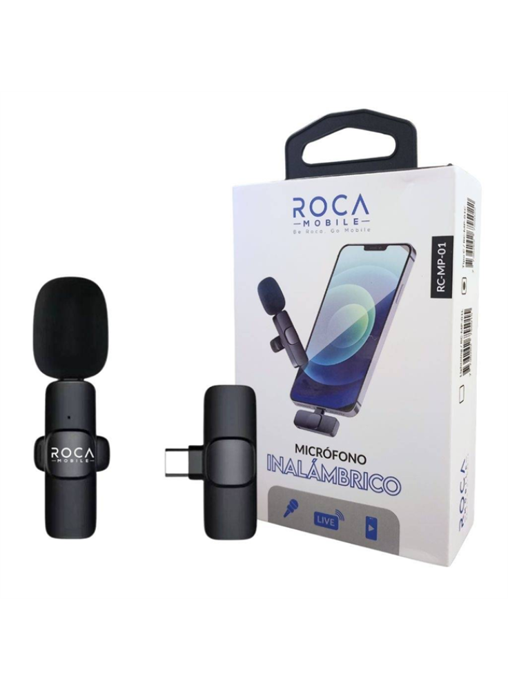 MICRÓFONO SOLAPERO ROCA TIPO C RC-MP-01C