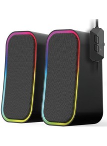 PARLANTE GS304 BK DUAL BT/USB BK RGB FANTECH