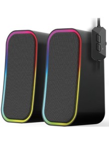 PARLANTE GS304 BK DUAL BT/USB BK RGB FANTECH