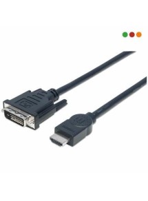 CABLE HDMI A DVI-D 24+1 MACHO/MACHO 3,0 MTS MANHAT