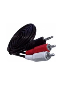 CABLE AUDIO STEREO 3.5 A 2 RCA 1.8M