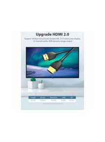 CABLE HDMI VENTION 2.0 4K 2M NEGRO