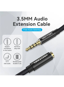 CABLE AUDIO 3.5MM TRRS A 3.5 MM VENTION M/H