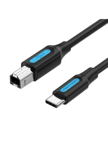 CABLE DE IMPRESORA 1M USB-C 2.0 A USB-B M/M 2A CABLE DE IMPRESORA 1M USB-C 2.0 A USB-B M/M 2A