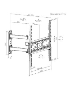 SOPORTE P/TV LCD/LED MOVIL HASTA 65´/35K LPA79-443