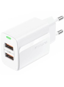 CARGADOR FONENG SIN CABLE EU63 2.4A 2-USB