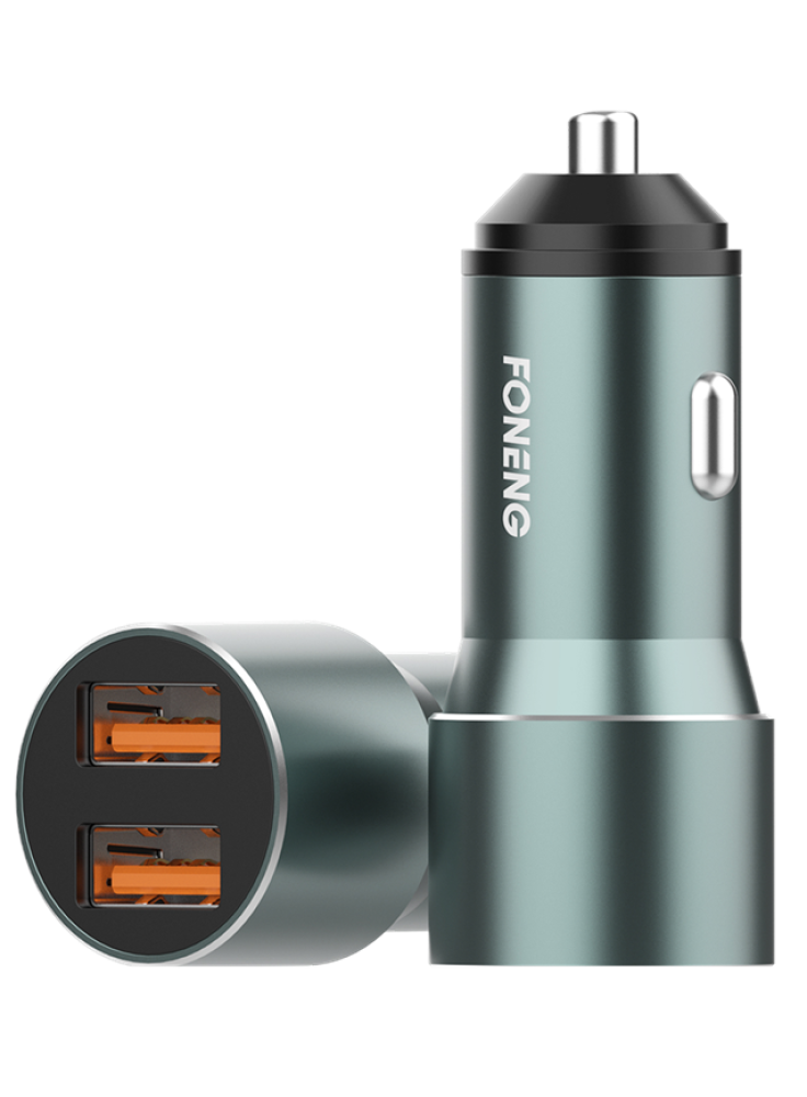 CARGADOR AUTO C19 3A 36W CARGA RAPIDA FONENG