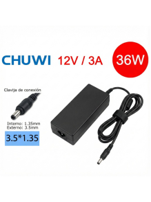 CARGADOR P/CHUWI 12V 3A 3.5MM*1.35MM