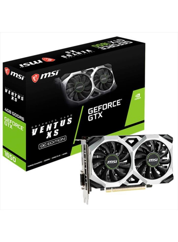 TARJETA DE VIDEO MSI GEFORCE GTX1650 4GB VENTUS XS