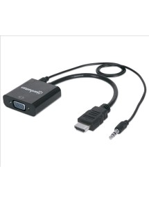 ADAPTADOR HDMI M A VGA H C/AUDIO  MANHATTAN