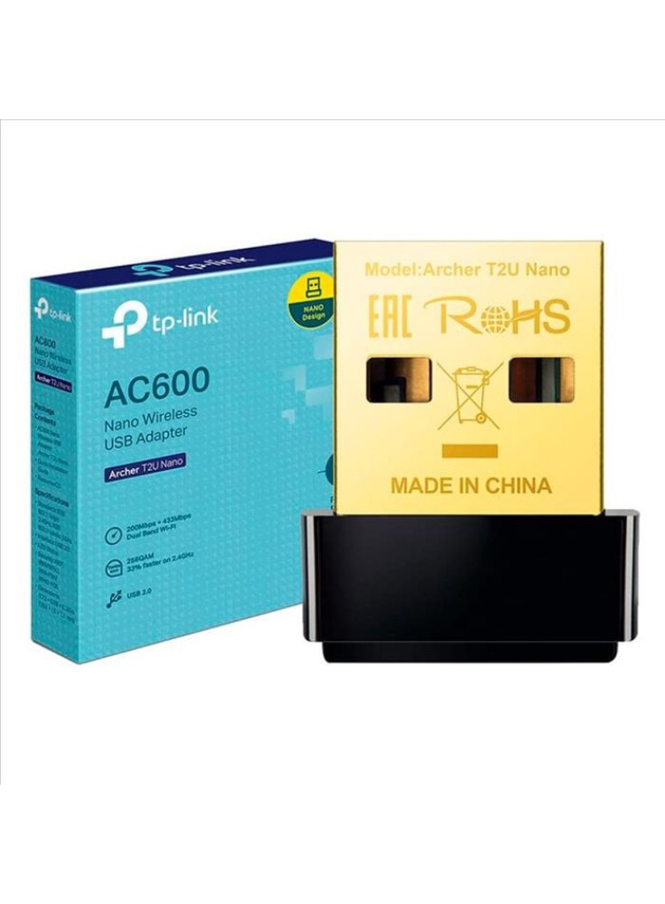 TARJETA DE RED USB T2U NANO DUAL BAND AC600 TP-LIN