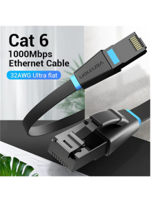 CABLE DE RED UTP CAT 6 VENTION 1M FLAT IBJBF