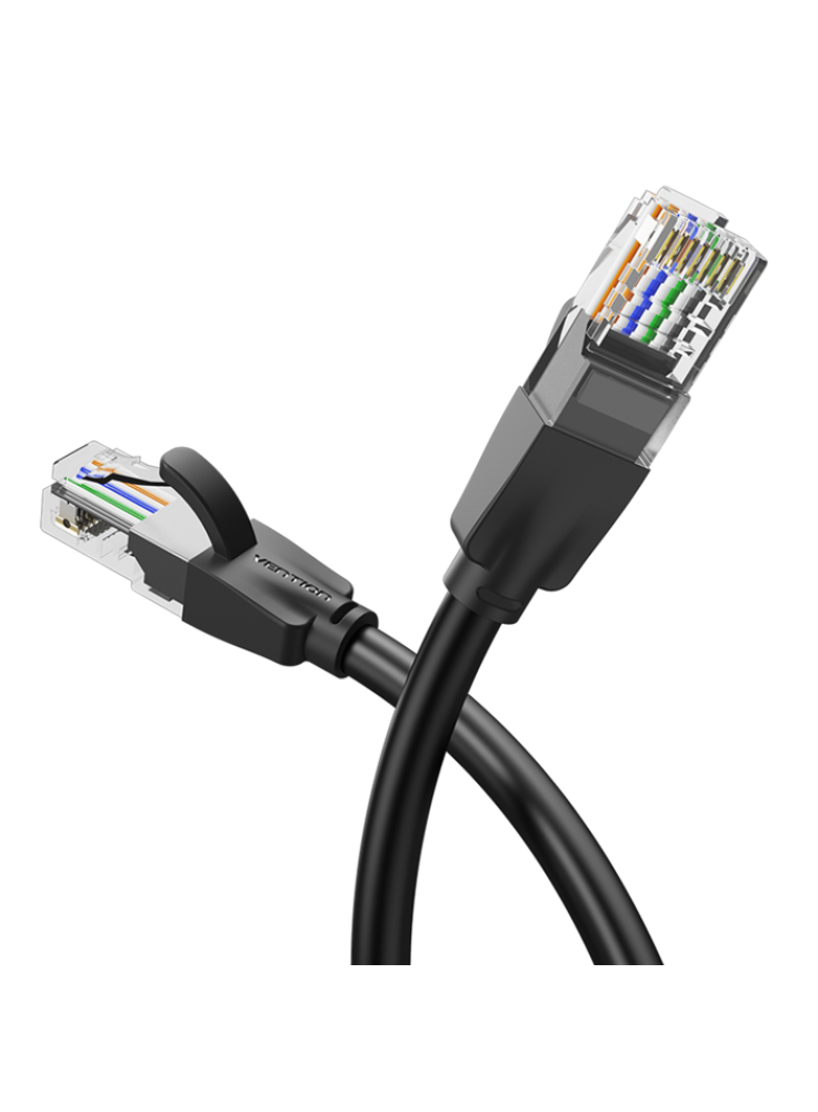 CABLE DE RED CAT.6 UTP / 1M / NEGRO / IBEBF